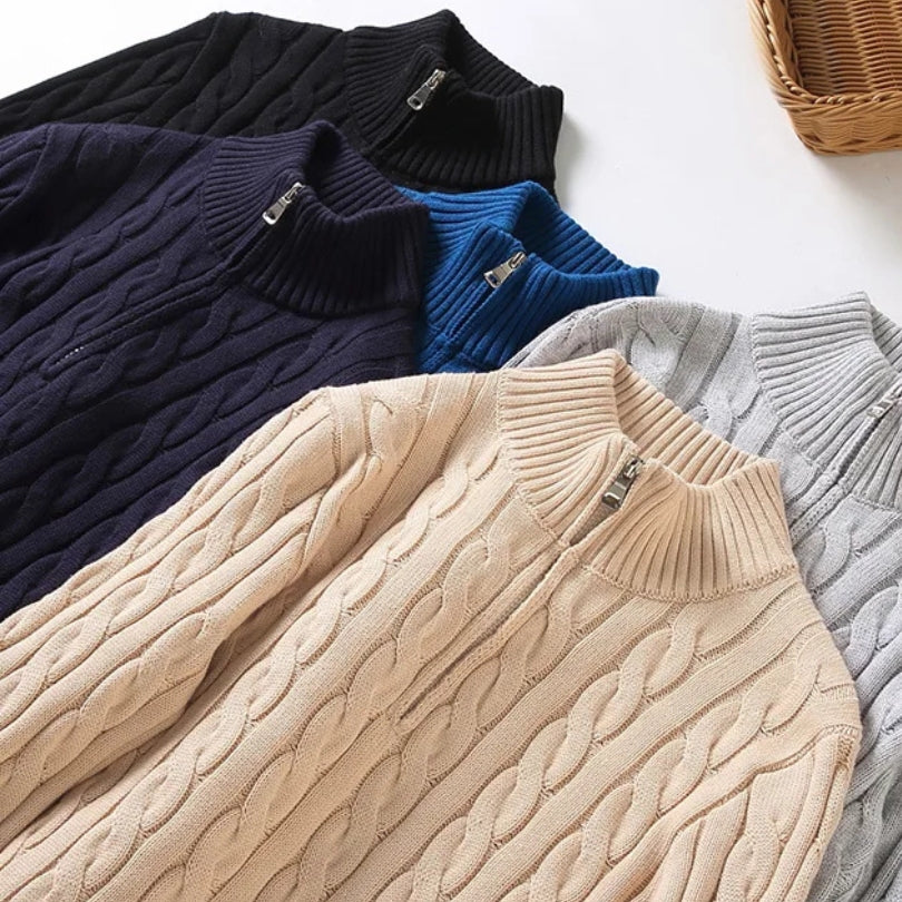 Tedd | Men's Premium Quarter Zip Sweater