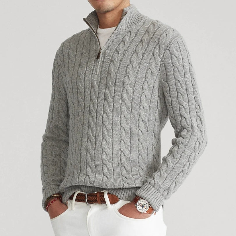 Tedd | Men's Premium Quarter Zip Sweater