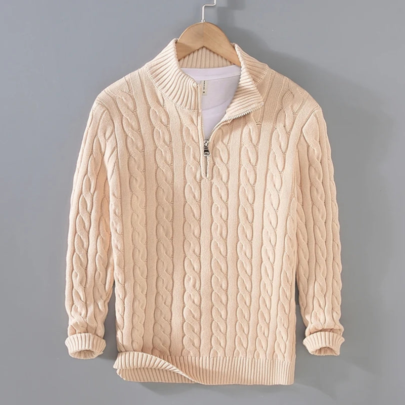 Tedd | Men's Premium Quarter Zip Sweater