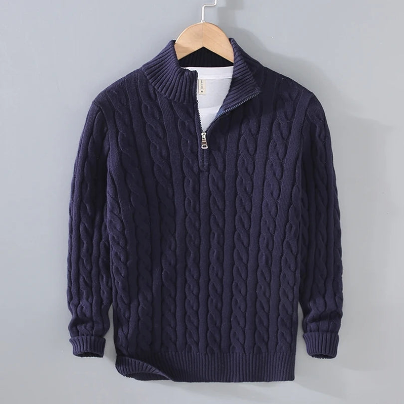 Tedd | Men's Premium Quarter Zip Sweater