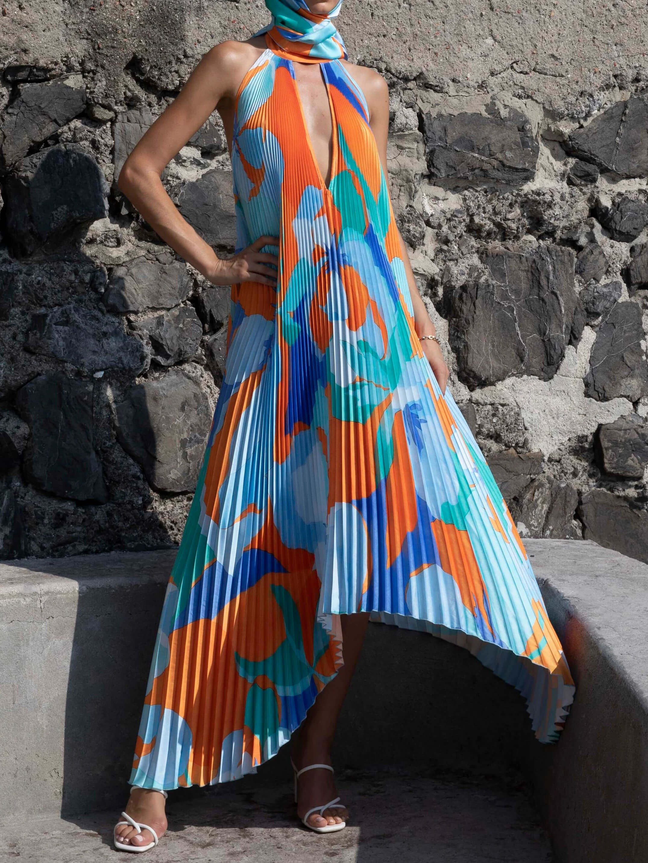 Lona | Maxi dress with neck strap