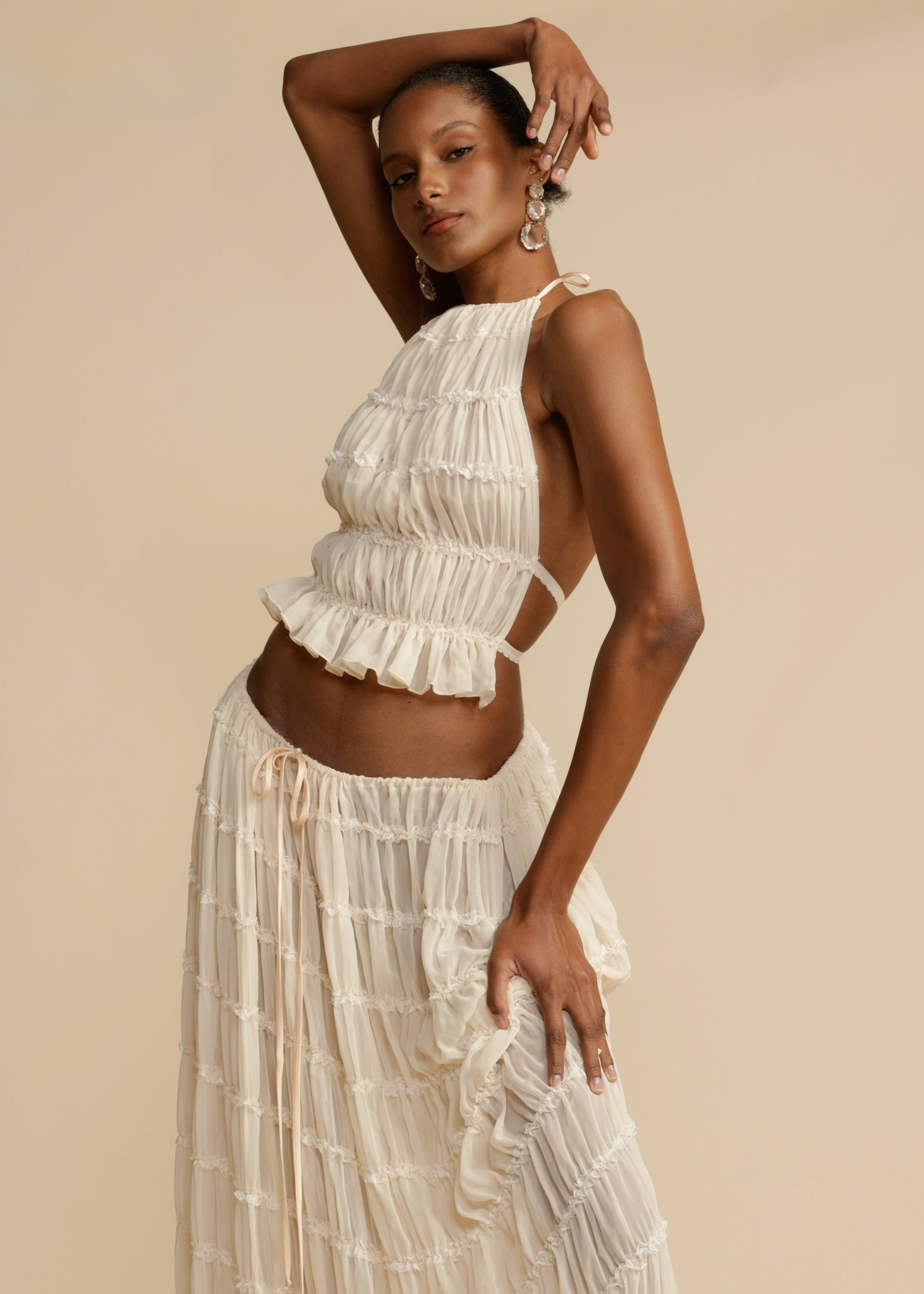 Olivia | Set with halter top and skirt