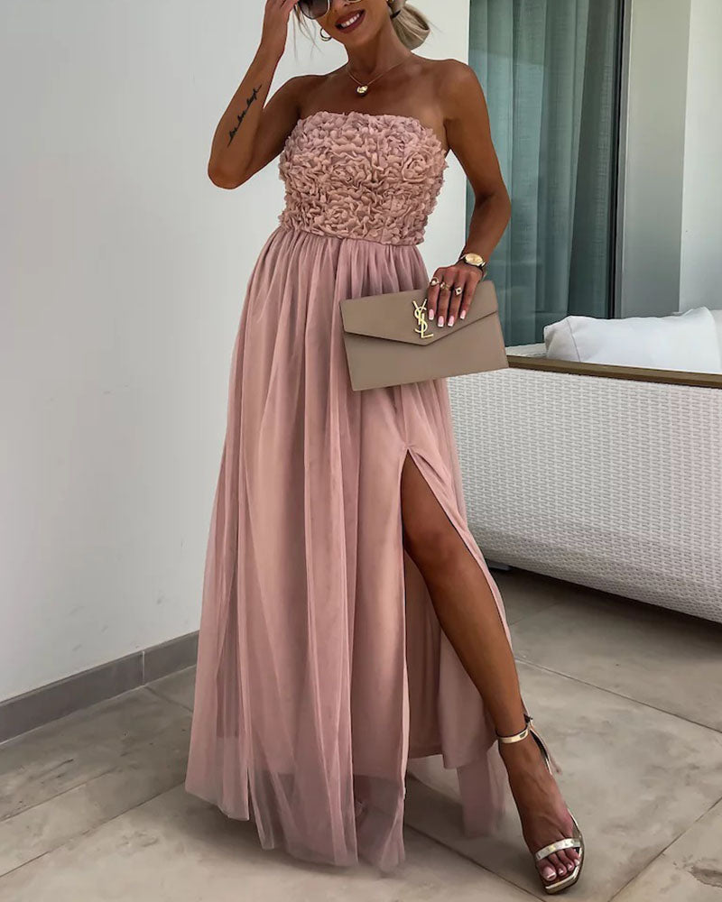 Katrine | Strapless maxi dress