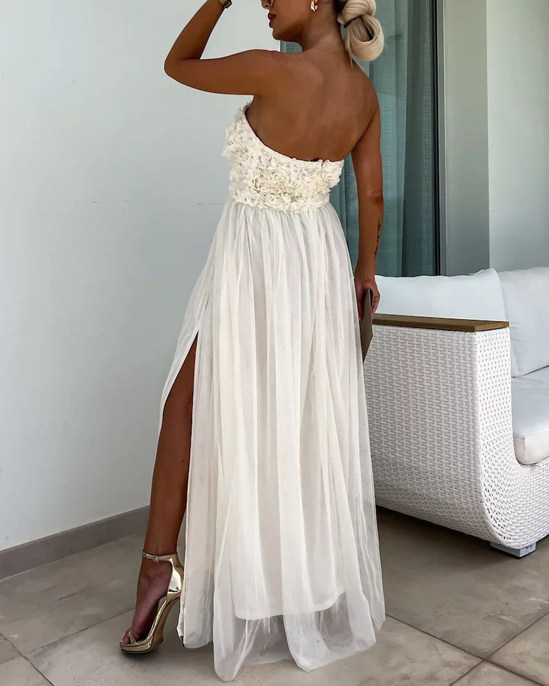 Katrine | Strapless maxi dress