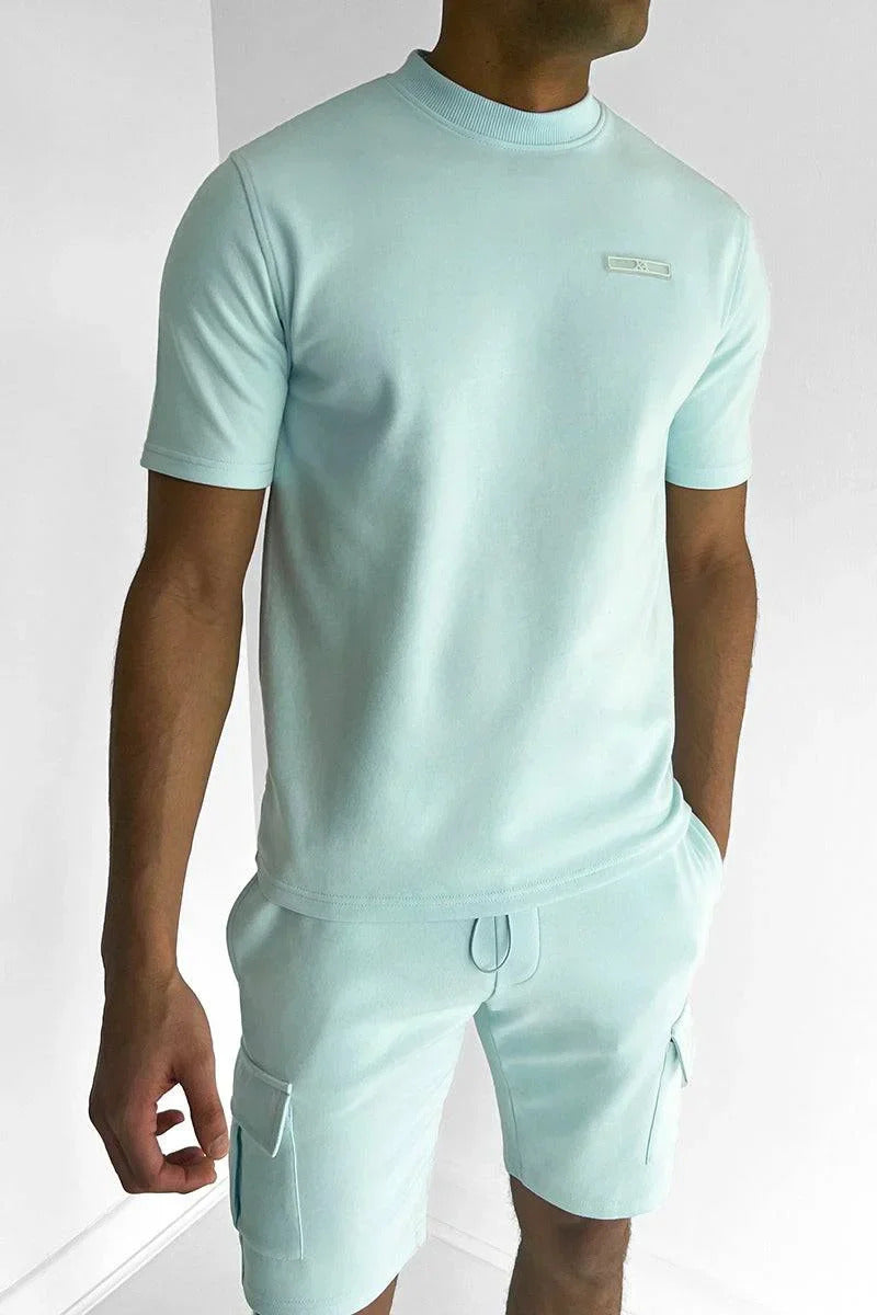 Sander | Elegant two-piece summer set (T-shirt + trousers)