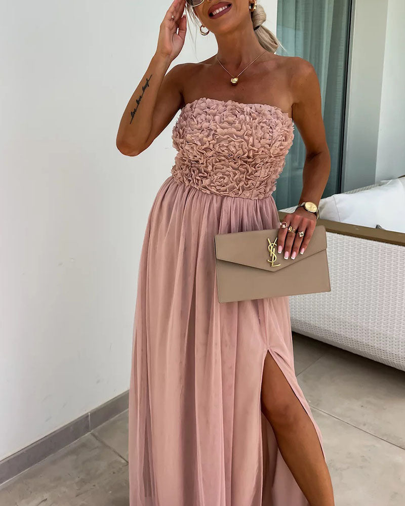 Katrine | Strapless maxi dress