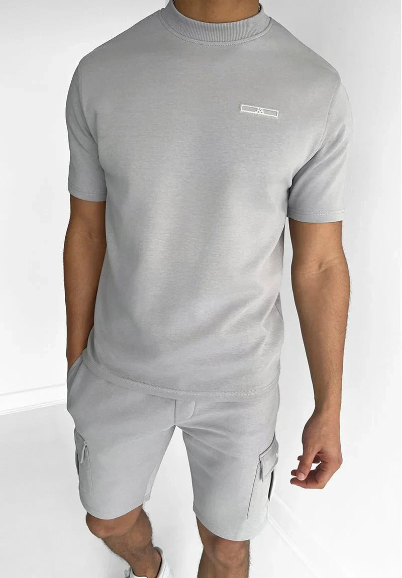 Sander | Elegant two-piece summer set (T-shirt + trousers)