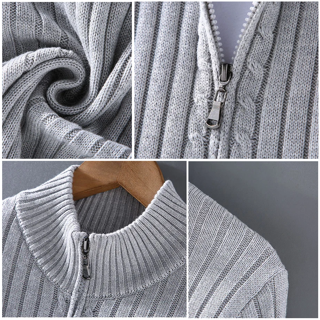 Oscar | Zip Cardigan